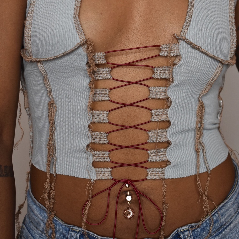 Fringe Halter Top